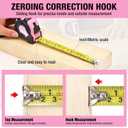 WORKPRO 16FT Pink Tape Measure, Inch/Metric Easy Read Measuring Tape, Retractable Lightweight Measurement Tape Accuracy 1/32, 1mm for Engineer,with Thumb Lock, Belt Clip, Rubber Protective Casing