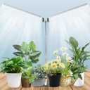 JCBritw Standing LED Grow LightAdjustable Dual Head T12 Bar Plant Light, White 6500K Full Spectrum Plant Grow Lamp on Stand for Indoor Plants Seed Starting, Seedlings, Veg, Flower