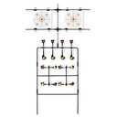 Highwild Multi-Shot AirGun Pellet BB GunTarget 3-Section Detachable with Adjustable Paper Stand - Rated for .22/.177 Caliber