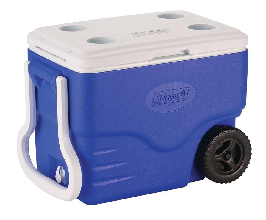 Coleman Cooler, Wheeled, 40 Quart, 59 Cans 