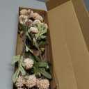 Floroom 5pcs Beige Faux Silk Mums Artificial Flowers, Bulk Fake Small Mini Chrysanthemums with Stems for DIY Champagne Wedding Centerpieces Floral Arrangements Vase Fillers Home Decorations