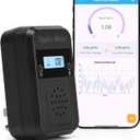 WiFi Home Radon Detector, Portable Radon Meter with Real-Time Short & Long-Term Monitoring, Plug-in Design, Instant Alerts & App Control