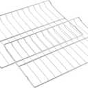 Upgraded 304 Stainless Steel DG75-01001D DG75-01001C Oven Rack Replacement Parts for Samsung Gas Stove Wire Racks Electric Range Stove Top Baking Shelf Racks NX58H5600SS NX58J5600SG Rack-Flat 2 Pcs
