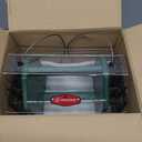 Kingsyard Hopper Bird Feeder for Outdoors Hanging, Recycled Plastic Double Suet Feeder with Clear View Windows, 3 LBS Seed, Cardinal Woodpecker Bluebird Feeder, Green