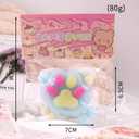 2 x Taba Squishy Cat Paw Squeeze Toys,Sensory Fidget Toy for Your Best Mellow and Chill,Party Favors, Birthday Gift, Squishy Toys for Adults (Blue)