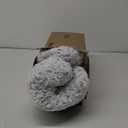 KSIIA Washable Dog Bed Deluxe Plush Dog Crate Beds Comfy Kennel Pad Anti-Slip Pet Sleeping Mat for Large, Jumbo, Medium, Small Dogs Breeds, 35" x 23", Gray (Grey)