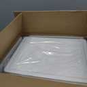 Clear Storage Bins with Lids - 4 Tier Plastic Bins with Wheels, Stackable Storage Bin, Closet Organizers Box for Bedroom, Living Room, 23 QT Folding Box with Magnetic Door (White)