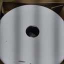 FRUITEAM 49lb Fillable Heavy Duty Fillable Round Umbrella Base White (Used, dirty, missing umbrella holder)
