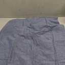 EVOLIVE 100% Cotton Pre-Washed Melange Blue Body Pillow Cover/Case 21"x 54" with Zipper Closure (Blue, 21"x54")
