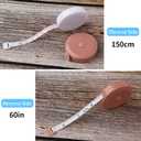 12pcs,Pink Soft Retractable Measuring Tape - Tape Measure for Body Measuring Metric Tape Measure Double Scale Soft Tape Measure for Body Fabric Sewing Tailor Cloth Knitting Home Craft Measurements.