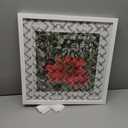 16x16 Picture Frame White Solid Wood for Mat 12x12 Wall Mounting Square Poster Frames