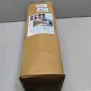 Runner Rug 2 ft x 10 ft Indoor/Outdoor Low Profile, Hallway, Kitchen, Patio, Deck Area, RV, Entryway, Garage, with Non-Slip Rubber Backing, Brown with Brown Stripe, Custom