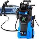 Electric Pressure Washer 5000PSI - 3.6 GPM Power Washer 2000W Portable Pressure Cleaner Machine with 4 Nozzles & Foam Cannon, 20FT Pressure Hose Washer Cleaning for Car, Patio, Fence, Window, Garden (Blue)
