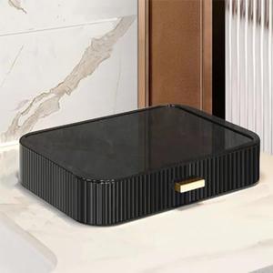 MIUOPUR Stackable Makeup Organizer Drawers, Bathroom Vanity Organizers and Storage, Ideal for Desk and Dresser Countertops, Great for Cosmetics, skincare, Lipsticks, Nail Care -Black MIUOPUR Stackable Makeup Organizer Drawers, Bathroom Vanity Organizers and Storage, Ideal for Desk and Dresser Countertops, Great for Cosmetics, skincare, Lipsticks, Nail Care -Black