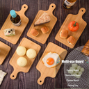 8 Pcs Small Bamboo Cutting Board Bulk Charcuterie Boards Wedding Engraved Blanks Chopping Customized for Laser Engraving Wedding Housewarming Gift(10 x 6Inch,Bamboo Color)