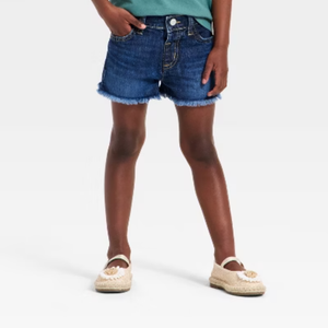 Toddler Girls' Denim Cutoff Shorts - Cat & Jack™ Light Wash XS