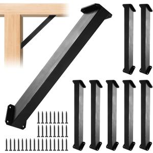 45 Degree Angle Support Bracket 45-Degree Angle Corner Braces Inside Joint Bracket for Post and Beam Wood Frame DIY Connector, 8 PC