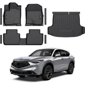 Floor Mats & Cargo Liner Custom Fit for Acura ADX 2025 2026 All Weather TPE Rubber 1st & 2nd Floor Liners Automotive Trunk Mat for Acura ADX 2025 Accessories, Black