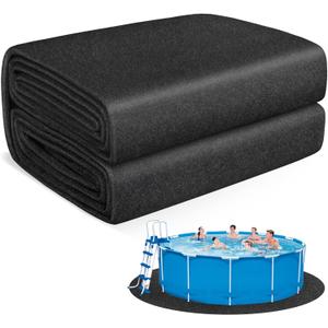 Thickened Pool Liner Pad for Above Ground Pool,Heavy Duty 18 FT Round Under Pool Mat Padding, Pool Ground Pad Mat Under Pool for Pool Bottom, Prevent Punctures, Extend Liner Life