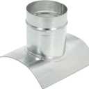 PATIKIL Duct Connector, Saddle Take Off 90 Degree 8" Duct to 4" Outlet Saddle Branch Extension Duct Splitter Round Duct Fittings for Exhaust Fan Dryer HVAC Vent System
