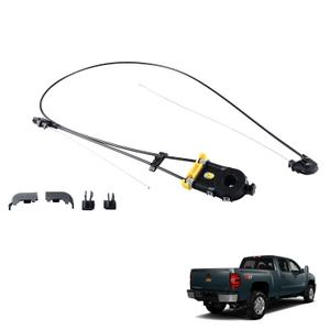 Rear Power Sliding Window Regulator Assembly Without Motor Compatible for 2007-2014 Chevy Silverado 1500 2500 HD 3500 HD, 2007-2014 GMC Sierra 1500 2500 HD 3500HD, Replacement 25980205