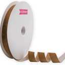 Nylon Khaki Velvet Ribbon Single Sided,1 Inch X 25 Yards Spool