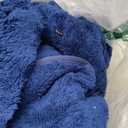 Wearable Blanket Hoodie for Women - Oversized Hooded Blanket for Adults Cozy Christmas Birthday Gifts for Mom Dad Fluffy Plush Blanket Sweatshirt Navy Blue (Adults Extra Long)