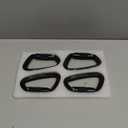 BEIFENG 25KN Auto Locking Carabiner - UIAA Certified Heavy Duty Climbing Carabiners for Rock Climbing, Camping, Rappelling, Hunting, Rescue Equipment - Professional Carabiner Clips (Black)