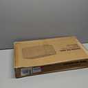 Storage Basket with Lid Rattan Woven Storage Baskets with 2 Separate Lids, 17.2 Gallon (65 L), 22 x 13 x 13.8 Inches,Foldable, 2 Removable Liner Bags Handles for Bedroom, Laundry Room Natural