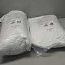 Amazon Basics Down Alternative Bed Pillows and Pillow Protector Case 2-Piece Set, Medium Density, Standard - Pack of 2, White, 26"L x 20"W