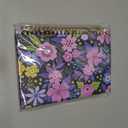 Spiral Journal Notebook, Hardcover Lined Journal for Women, Medium 6 x 8.4 in, 120 Pages Thick Paper, College Ruled Notebook for Writing, Work, Office, and School,Flower Purple