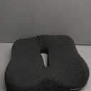 Memory Foam Seat Chair Cushion for Relieves Back Sciatica Pain Tailbone Pain Coccyx Degenerating Disc Orthopedic Osteoarthritis Prostate Cushion Low Back Pain Cushion Hip Shaping (Dark Gray)