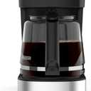 BLACK+DECKER CAFCRAFT 12-Cup Coffee Maker, One-Switch Drip Coffeemaker with Vortex Showerhead Technology, Sneak-A-Cup, Keep Warm Function, Stainless Steel