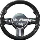 Steering Wheel Cover for BMW X3(2014-2017) X5(2014-2018) 3 Series(2012-2019) 5 Series(2014-2016) 328i 320i 330i 325i 528i 535i 530i 540i M3 2 4 6 Series X4 X6 M2 M4 M5 M6 Accessories (Glossy Black)