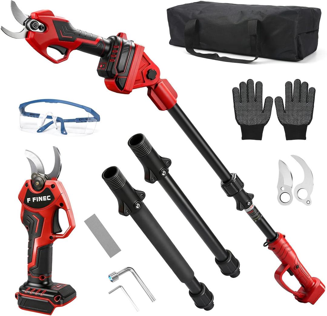 2-in-1 Pole Pruner & Cordless Pruning Shears for Milwaukee M18 18V Battery, 1.1"