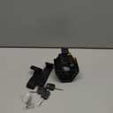 ICOCOPRO Folding Bike Lock with 3 Keys, 2.8 FT Bicycle Lock Compact Anti Theft, High Security Scooter Locks, Heavy Duty Bike Chain Locks with Bracket (Black)