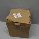 Stackable Lighted Gift Boxes Set of 4, Battery-Powered Lighted Christmas Boxes with Warm LED & Timer, Metal Frame Gift Box for Indoor/Outdoor Mantel, Tabletop & Staircase (Yellow)