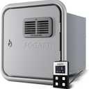 FOGATTI RV Tankless Water Heater, 66,000 Highest BTU, 0.5-3.6 GPM Energy-Efficiency, Built-in Mixing Tank, 15x15 Inches Gray Door, Remote Controller, Ideal for Everyday Use by RVers, InstaShower Ultra