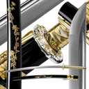 Samurai Sword | Traditional Hand-Forged Katana Swords Authentic Japanese Anime Samurai | High Carbon Steel Katanas Collection Sharp Full Tang (Silver-Double color Flowers)