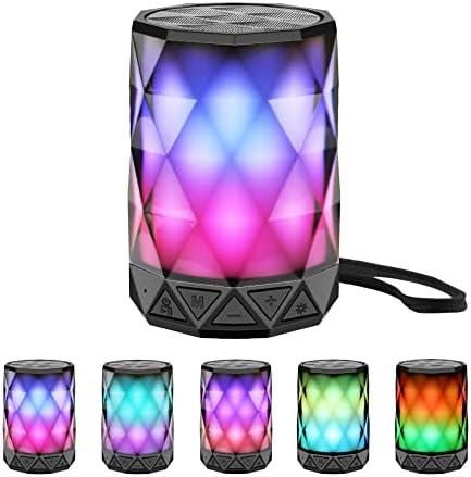 LFS Portable Bluetooth Speakers, Night Light Waterproof, Lightweight Portable Speakers for Travel, Pool, Beach, Biking, Kayak, Gifts for Kids, Women