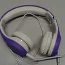 LilGadgets Kids Headphones for School - Purple, Ages 3-7 - Foldable On-Ear Wired Headphones with Cord - Volume Limiting 93dB & Noise Reduction - Built-in Mic & SharePort Audio Sharing