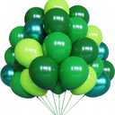 YMSZ Green Balloons, 67pcs 12 Inch Metallic Green Dark Green Lime Green Latex Balloons for St. Patrick's Day, Baby Shower, Jungle Safari Birthday Party Decorations