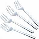 Serving Platters Forks Stainless Steel Buffet 9 inch Utensils Cake Butter Pastry Servers (4 pcs serving forks)