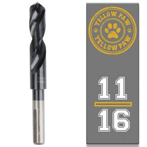 11/16 Inch Drill Bit for Metal - Industrial Grade M35 Cobalt Titanium Aluminum Nitrite - 11/16" Diameter & Total Length of 6" with Working Length of 3" Easily Drill Into Metal, Steel, & Aluminum