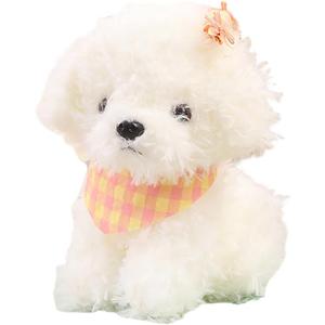 8inch Dog Plush Stuffed Animal, Stuffed Dog Plush Toy, Great Gift for Kids Home Recor (White)