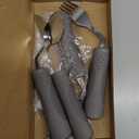 Adaptive Utensils (4-Piece Kitchen Set) Weighted 7 oz - 42 Angled Utensils for Parkinson's Patients, Hand Tremors, Arthritis & Elderly - Weighted Silverware for Hand Tremors (Left Handed)