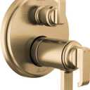 Delta Faucet Tetra 17T Series Gold 3-Setting Integrated Diverter Valve Trim Kit, Gold Diverter Valve Trim Kit, Shower Trim Kit, Lumicoat Champagne Bronze T27T889-CZ-PR (Valve Not Included)