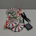 Set of 3 Solar Christmas Lights Decorations with 8 Lighting Modes, Solar Lollipop Pathway Stakes Lights, Outdoor Christmas Decor for Garden, Yard, Porch (Xmas Lollipop)