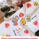 6 x MAPDTWO 36 Packs Animal Valentines Day Cards - Valentines Day Cards for Kids School Party Favors - Animal Sloth Frog Chicken Elephant 6 Designs Exchange 3.5''x5.8'' Mason Jar Card (Candy Not Included)