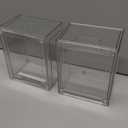 2 Pack Stackable Organizer Drawers, 4.4" Tall Clear Bathroom Makeup Organizer and Storage, Acrylic Plastic Organizers Bins for Vanity, Undersink, Bathroom, Pantry, Kitchen Cabinets